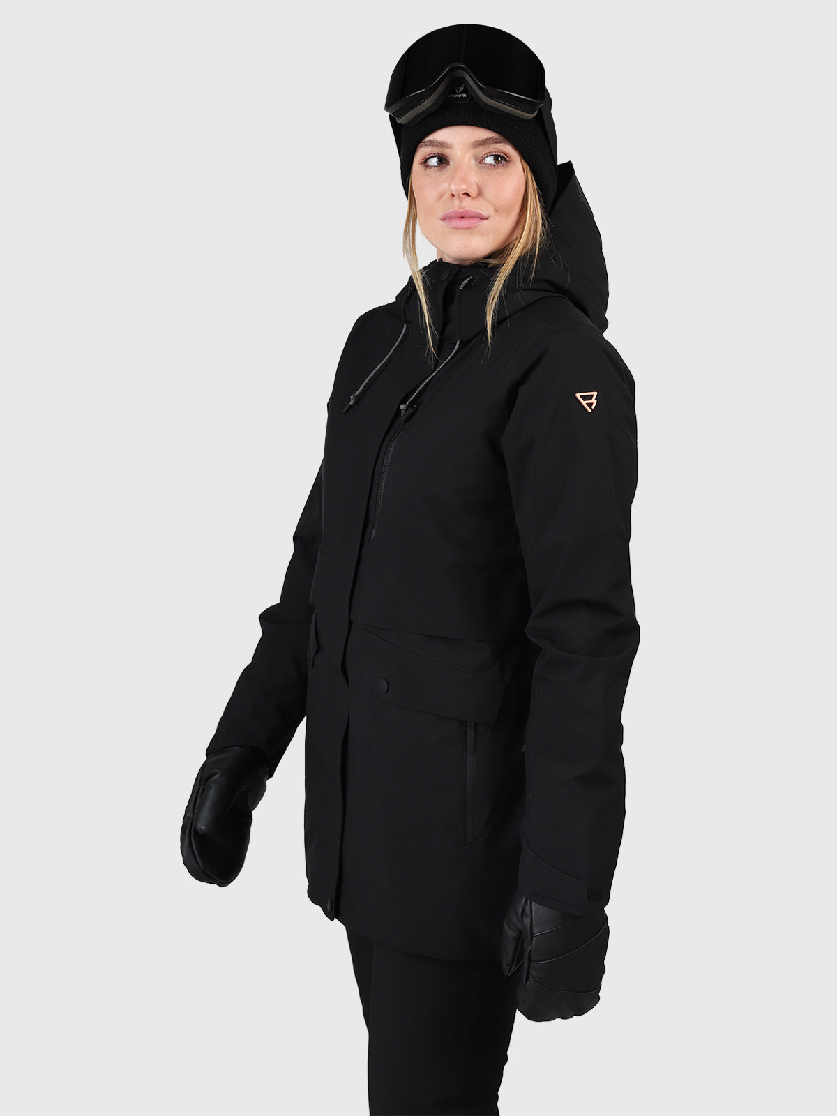 Black womens snow jacket hotsell