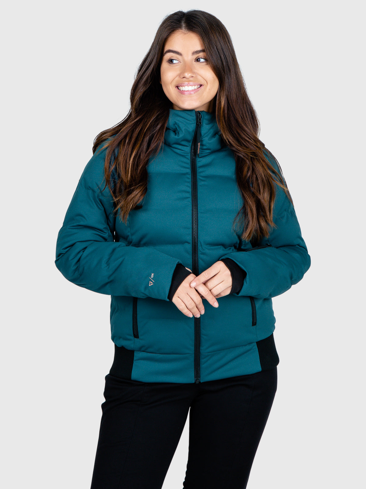 Firecrown Dames Puffer Ski Jas Groen