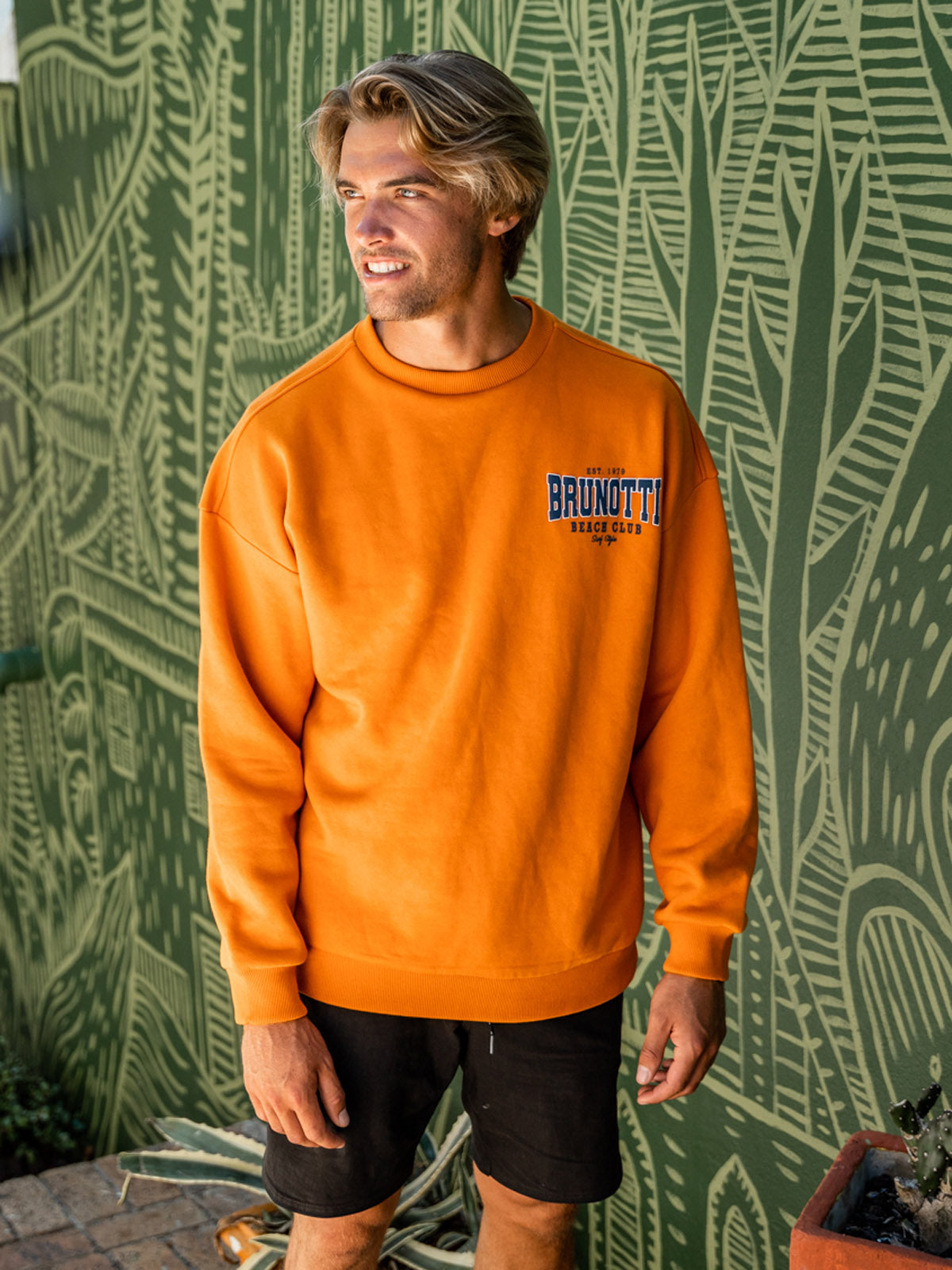 Sunir R Men Sweater Orange