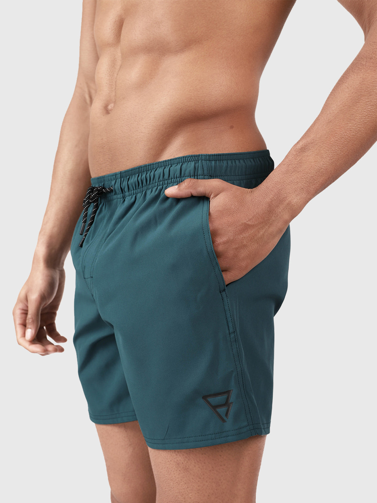 Dark green swim shorts online