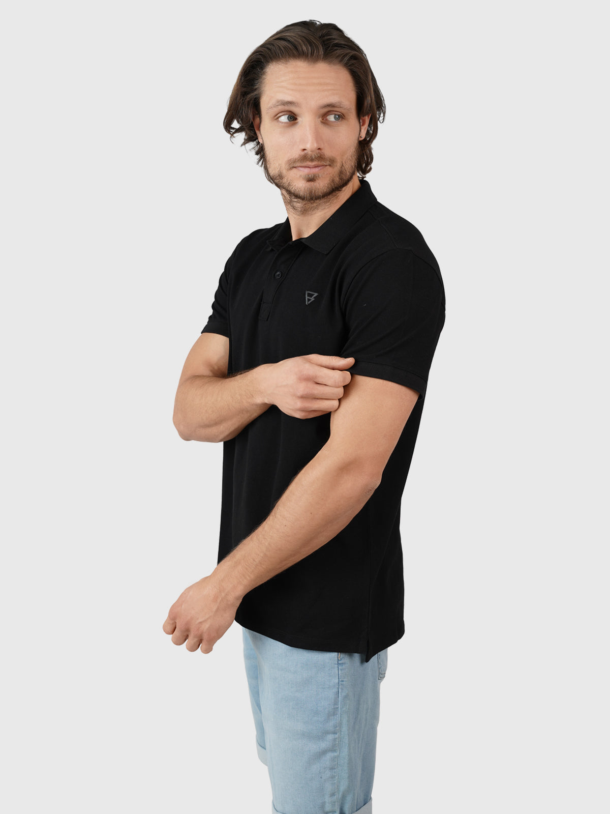 Frunot-II Herren Poloshirt | Schwarz