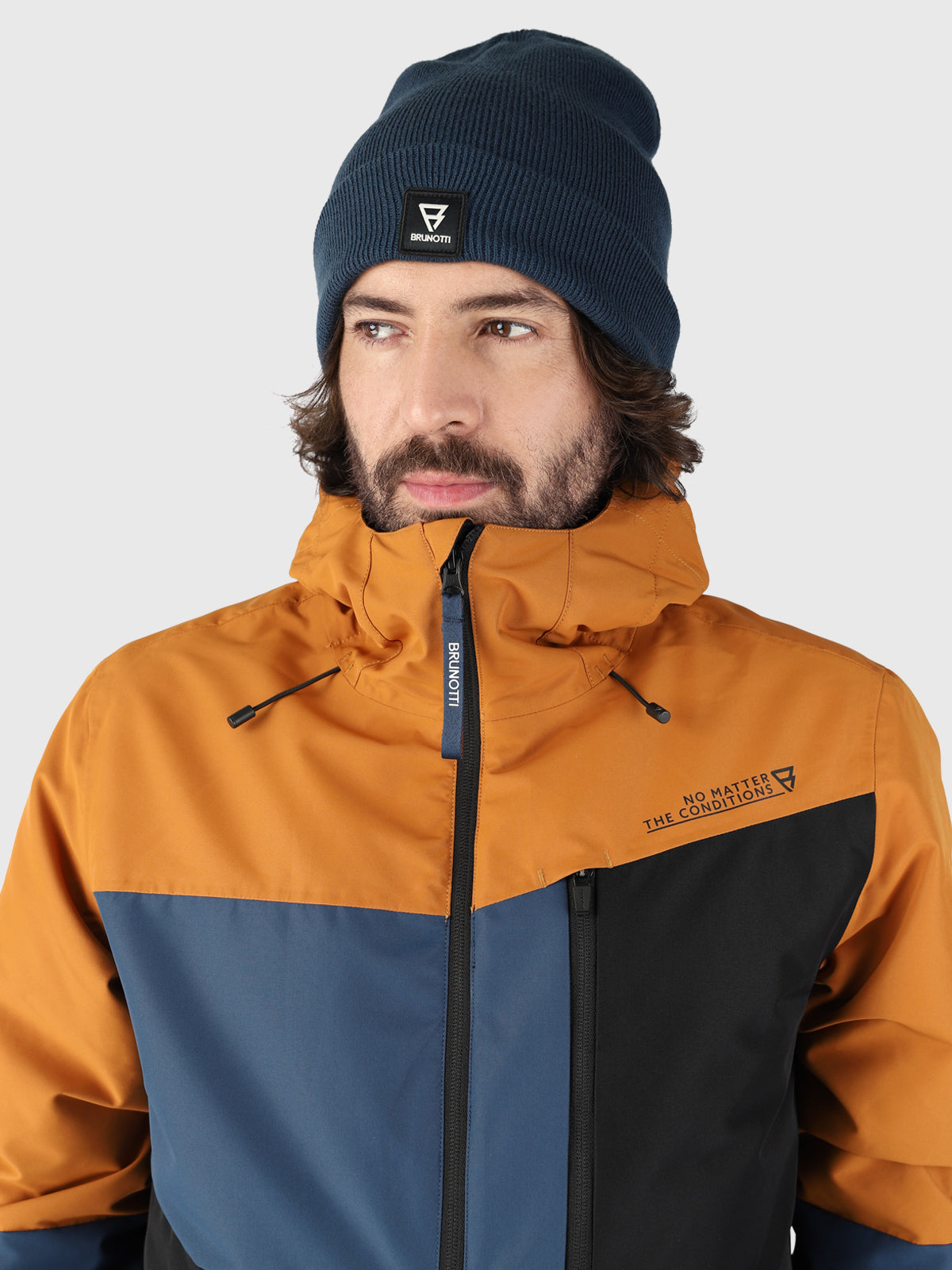 Flynners Herren Skijacke Schwarz