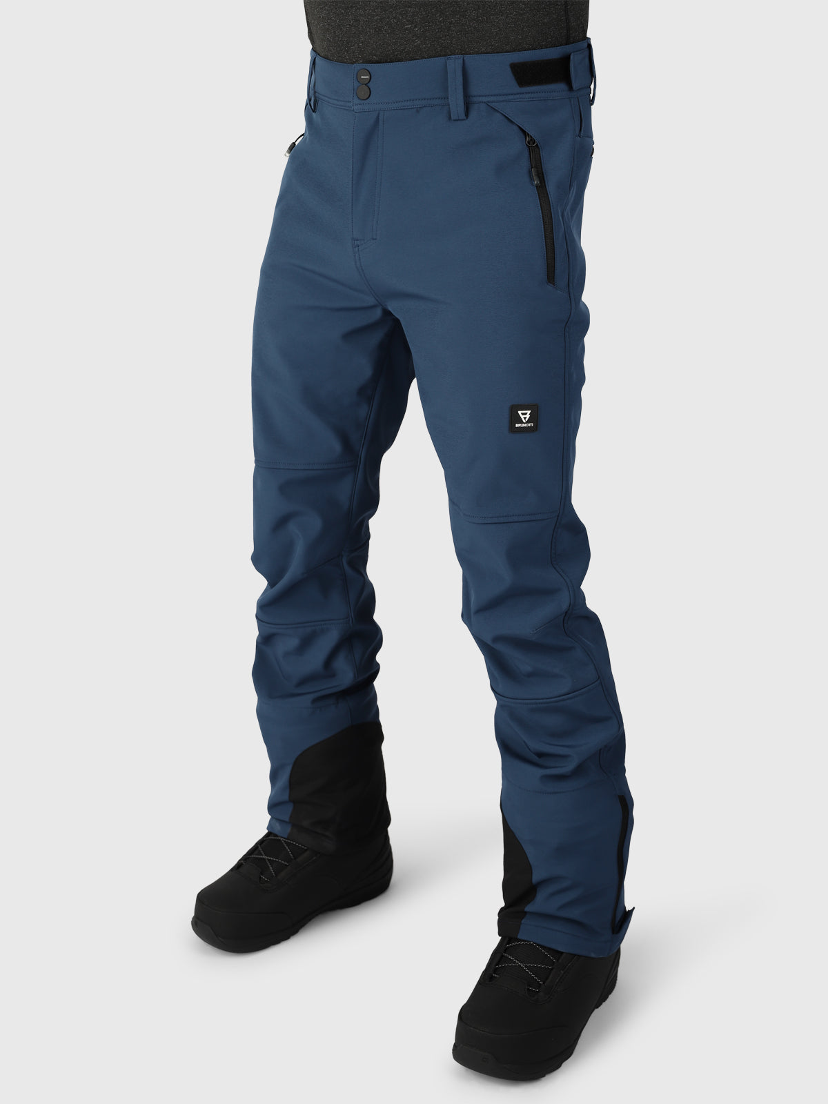 Huygens Men Softshell Snow Pants Blue