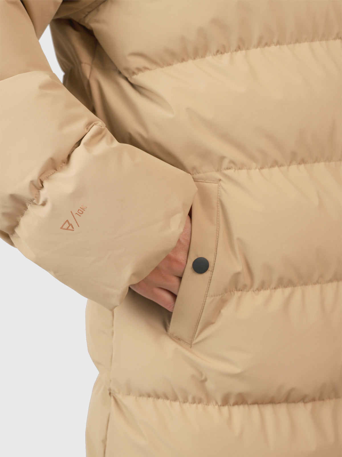 Bigsur Damen Langer Puffer Mantel | Desert