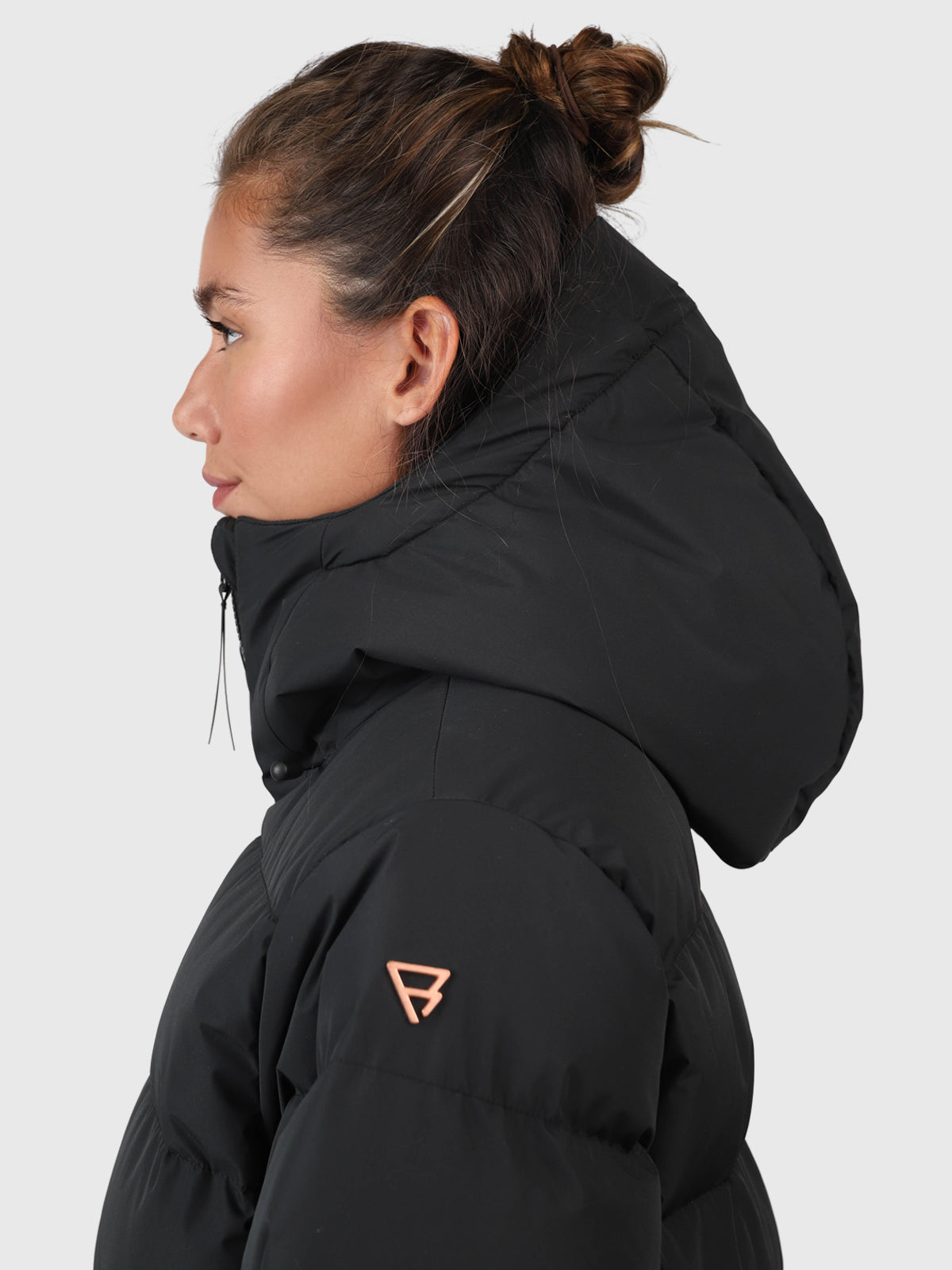 Bigsur Dames Lange Puffer Jas | Zwart