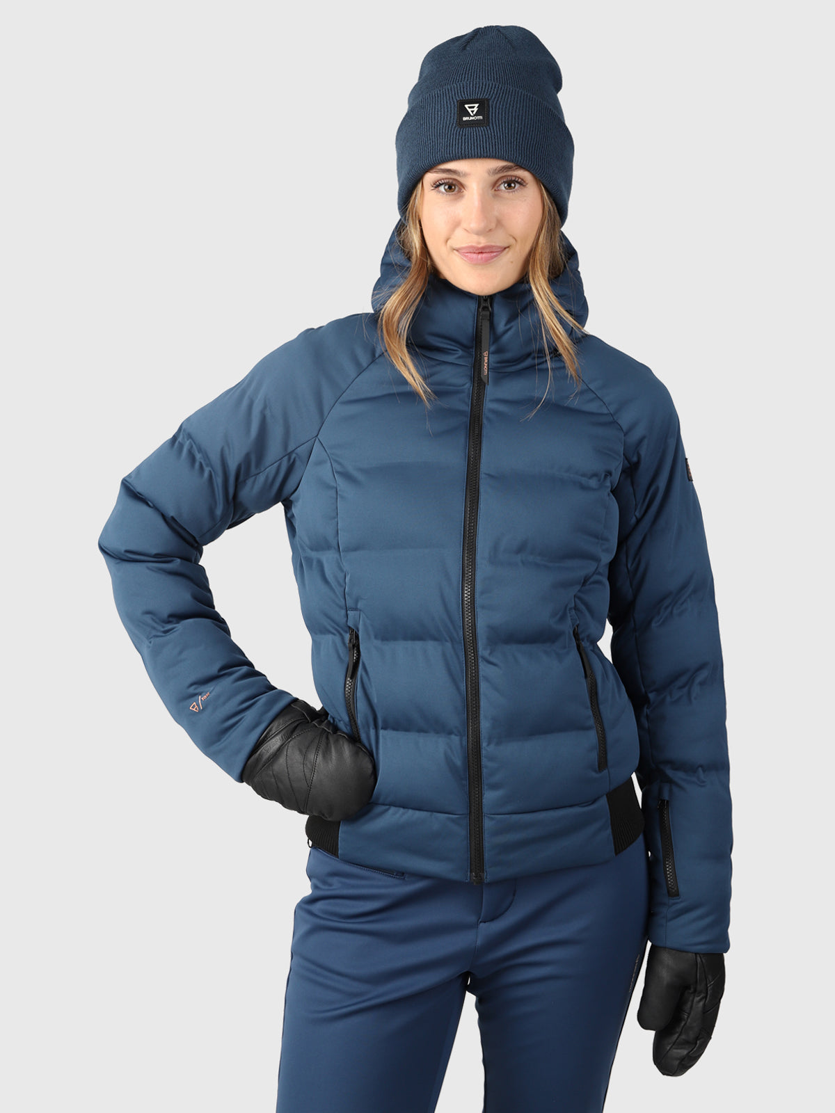 Firecrown Dames Puffer Ski Jas Blauw