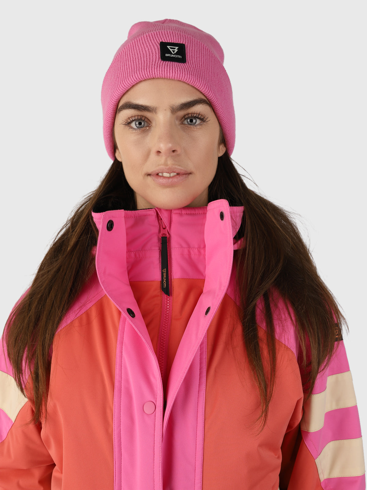 Saporo Women Snow Anorak Oversized Pink