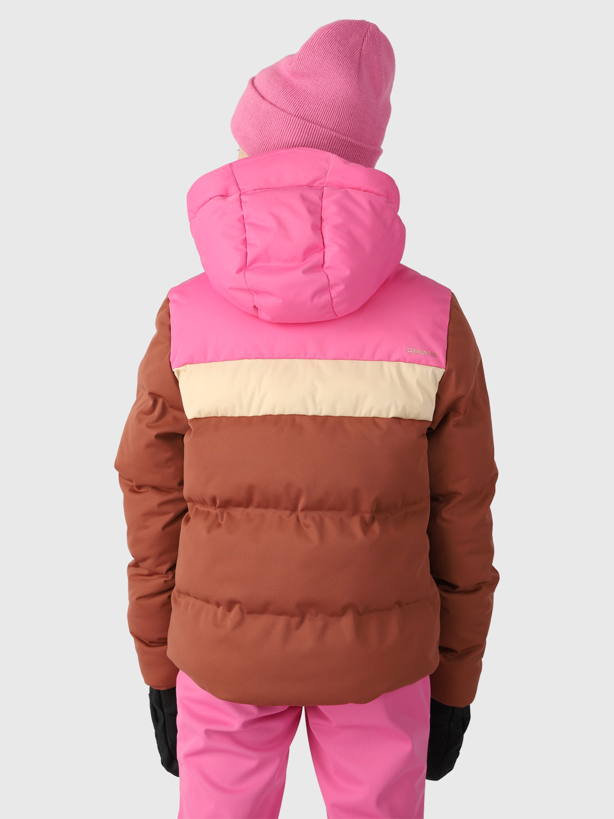 Niagony Girls Puffer Snow Jacket Brown