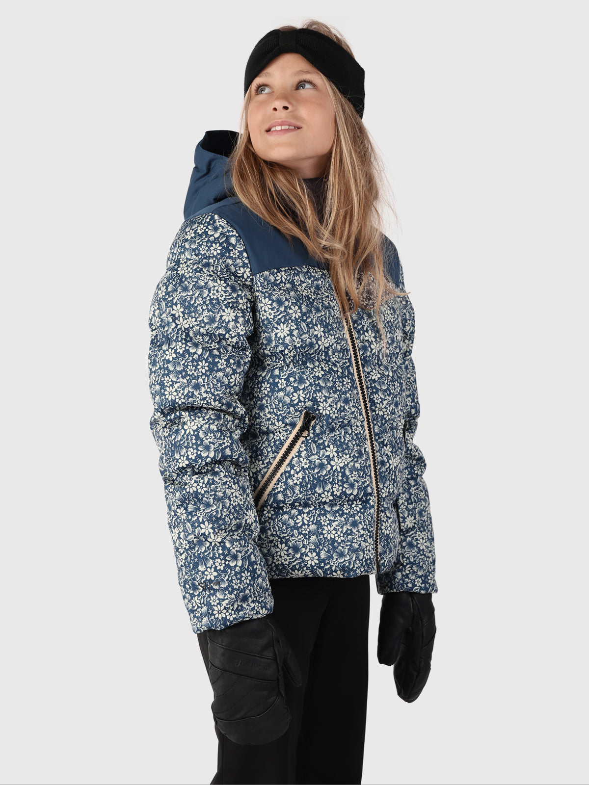 Minowan Meisjes Puffer Ski Jas Blauw