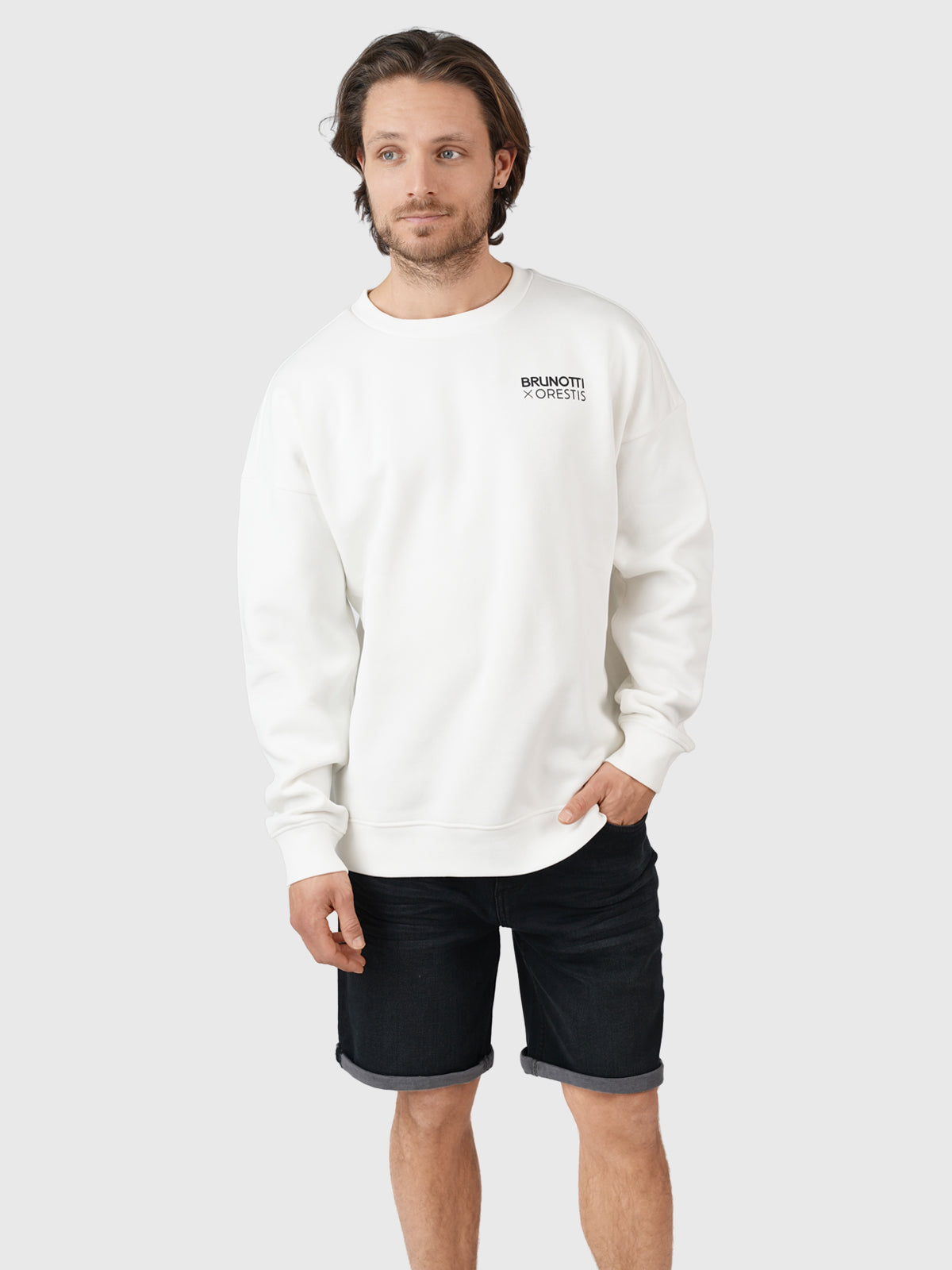 Orestis Adventures Heren Oversized Sweater Off White