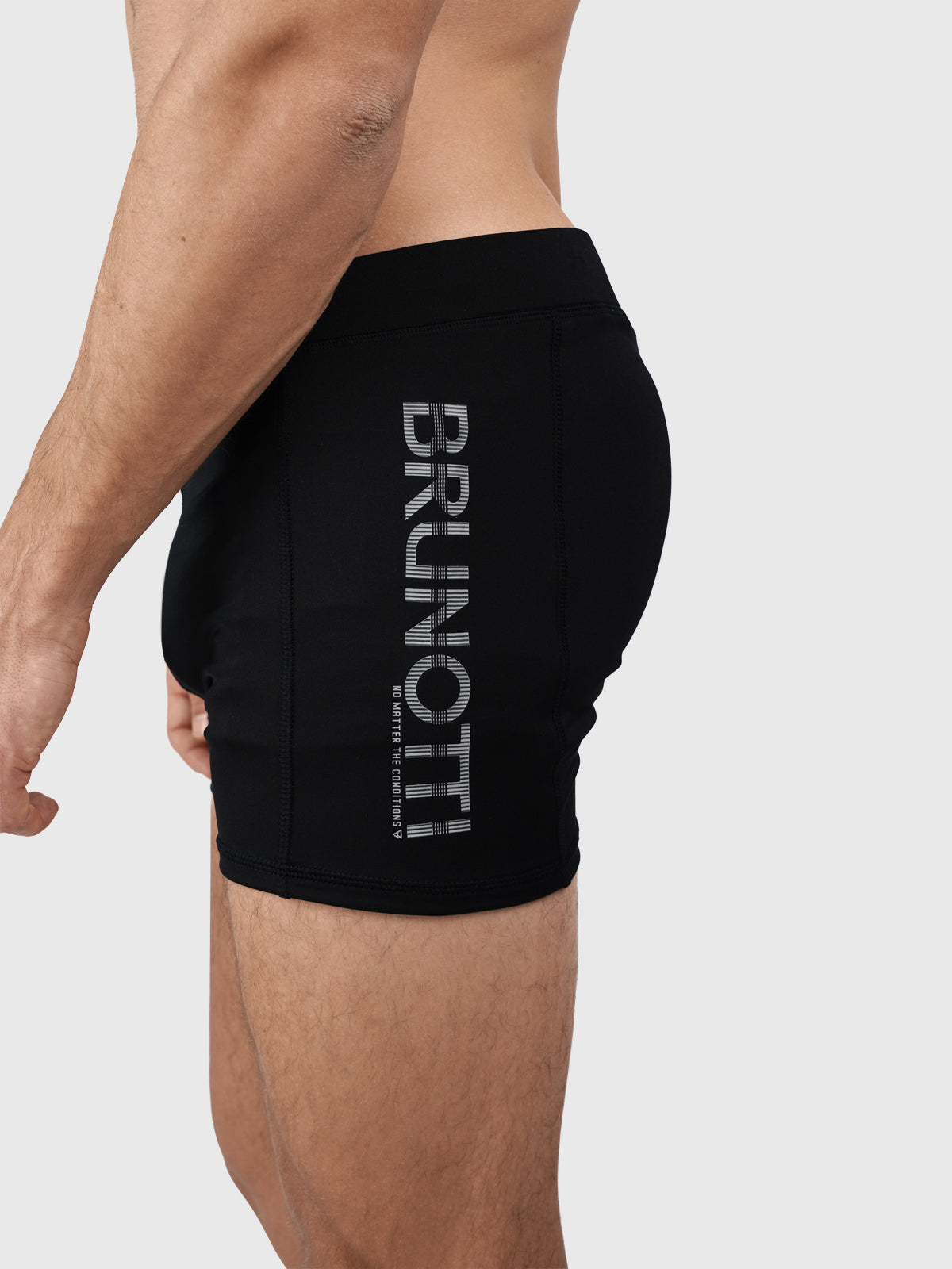 Samier-Logo Men Swim Trunks | Black