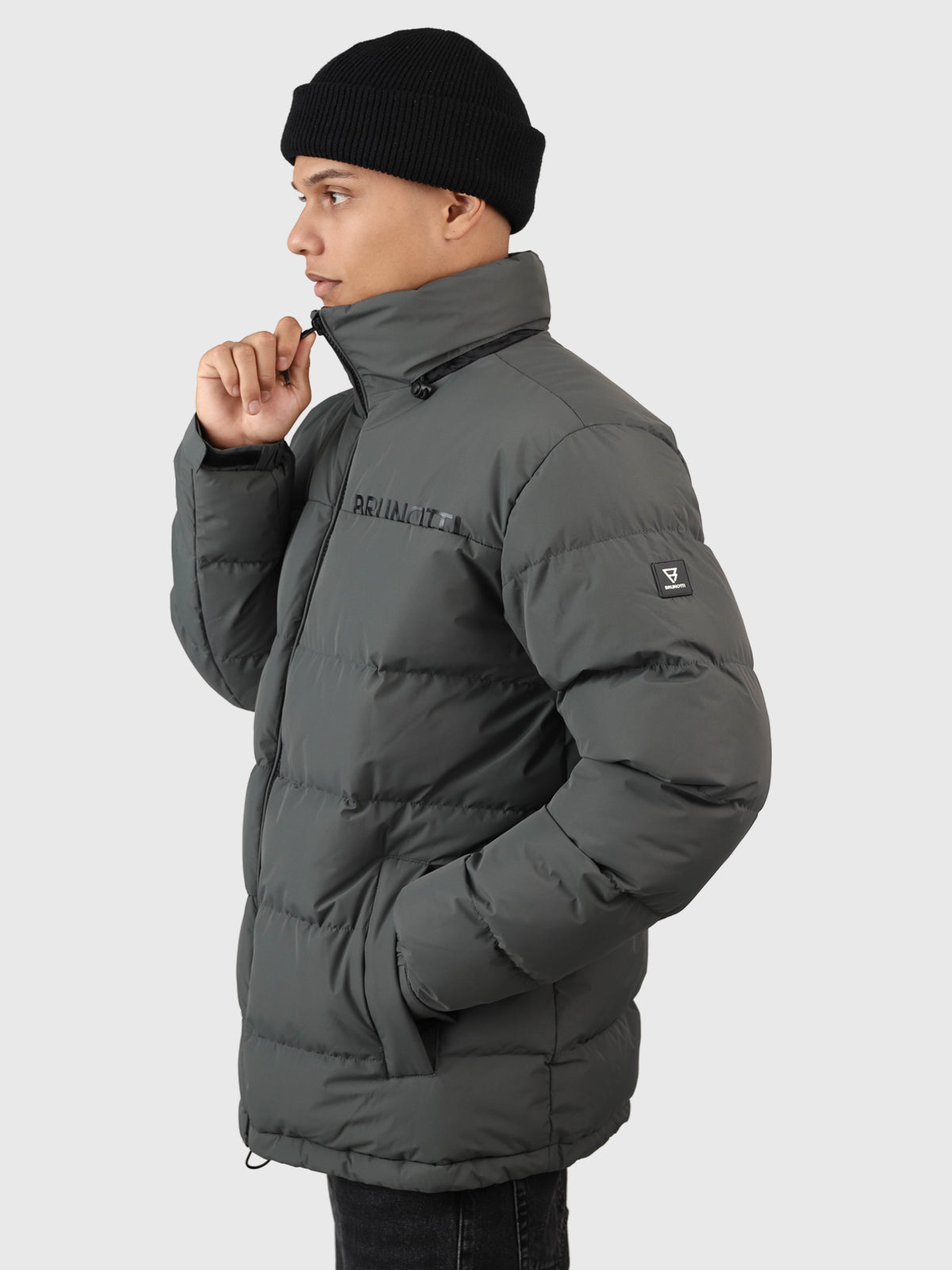 Bardigan Men Puffer Jacket | Mud Green