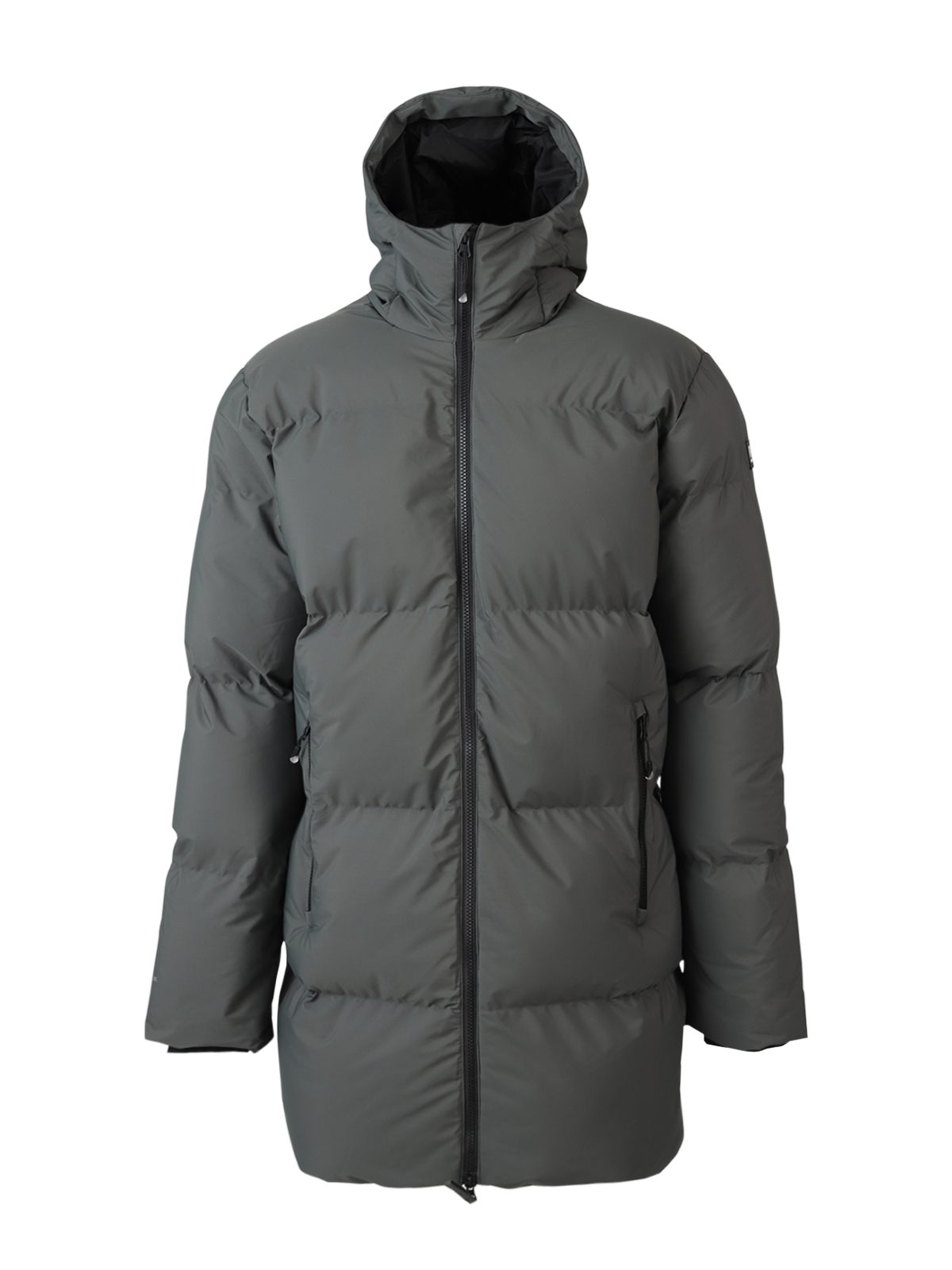 Bigmain Heren Lange Puffer Jas | Mud Green