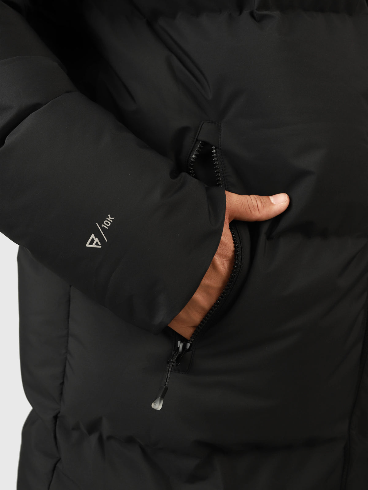 Bigmain Heren Lange Puffer Jas | Zwart