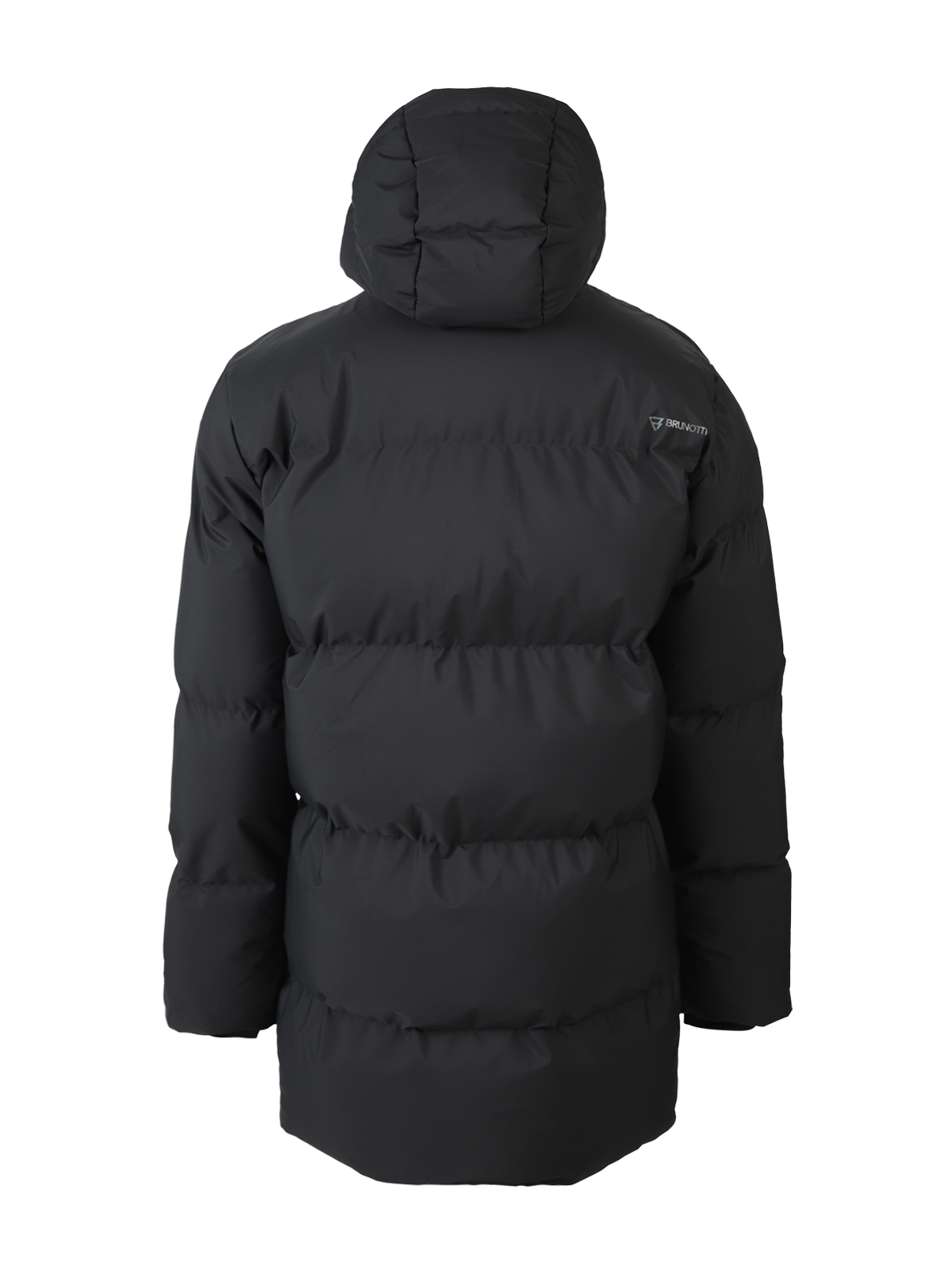 Bigmain Herren Lange Pufferjacke | Schwarz