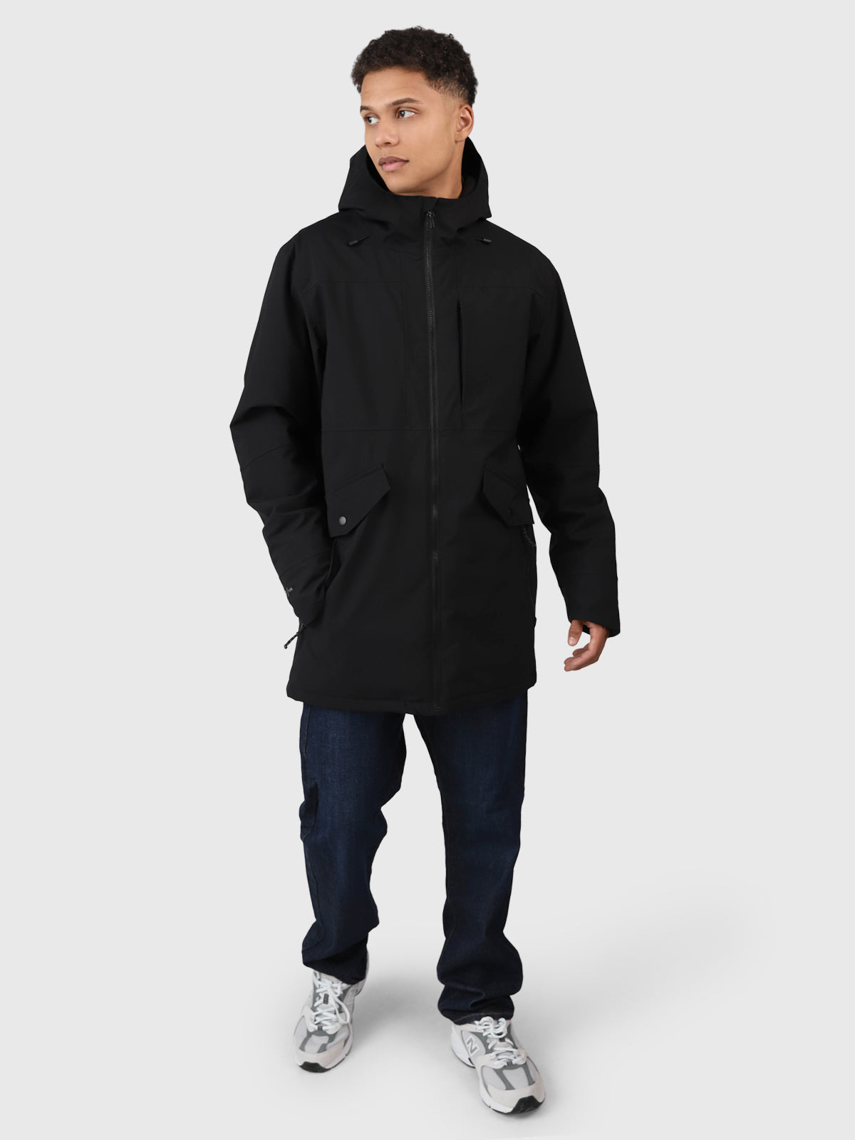 Nelson Men Parka Rain Jacket | Black