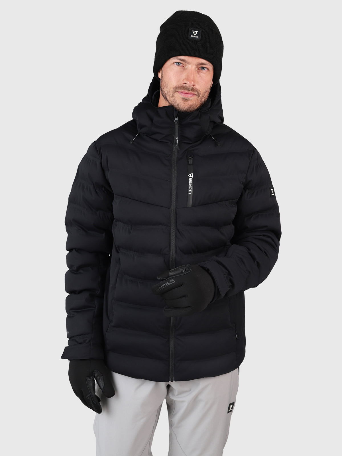 Sanclair Men Puffer Snow Jacket | Black