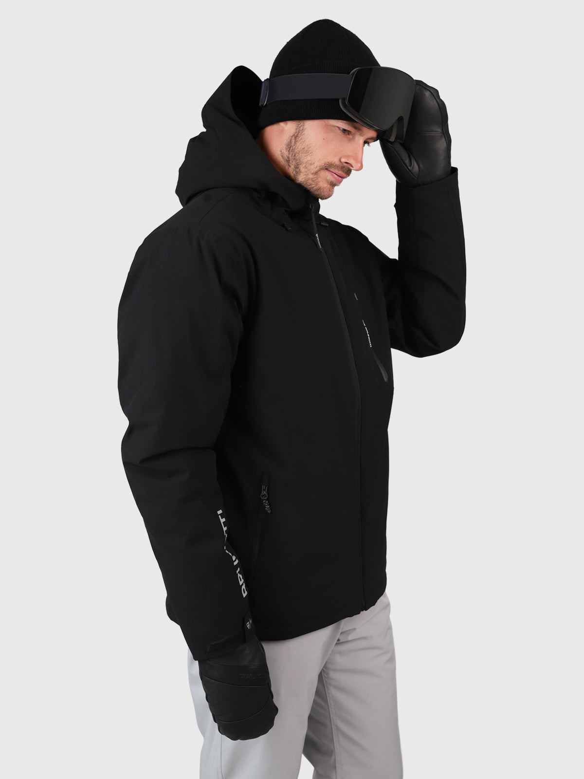 Navigatonio Men Snow Jacket | Black