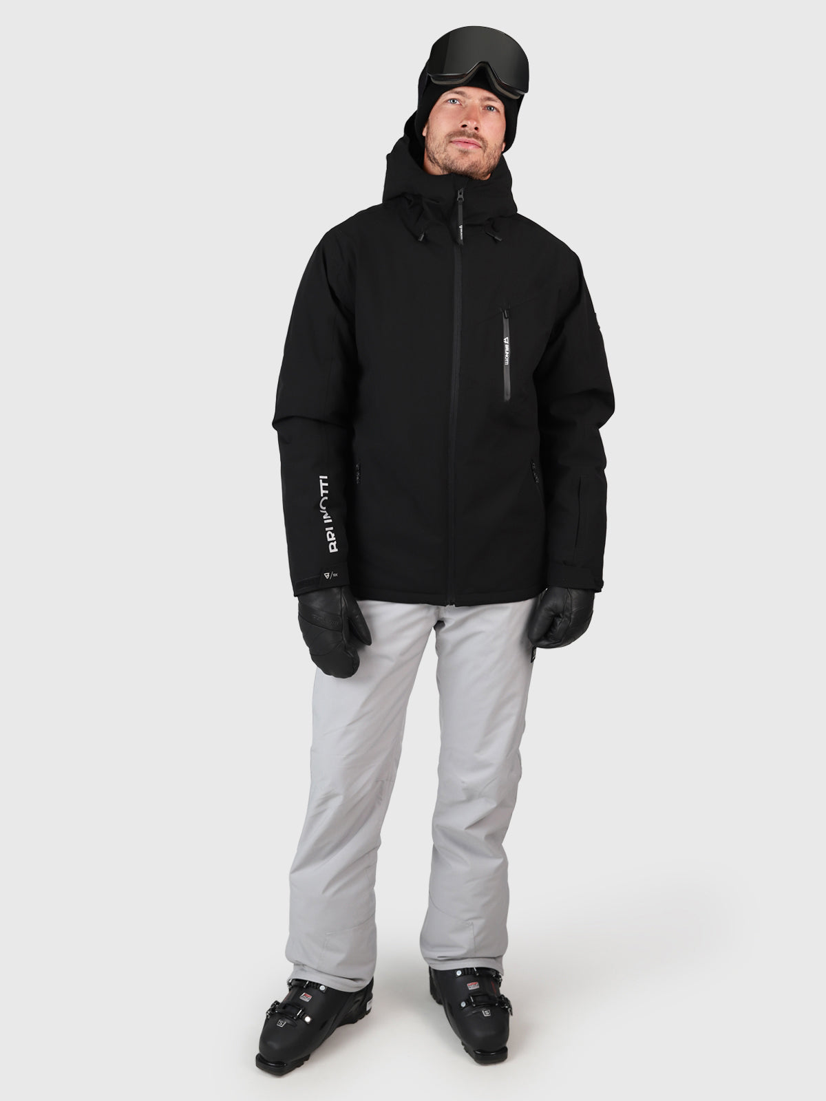 Navigatonio Men Snow Jacket | Black