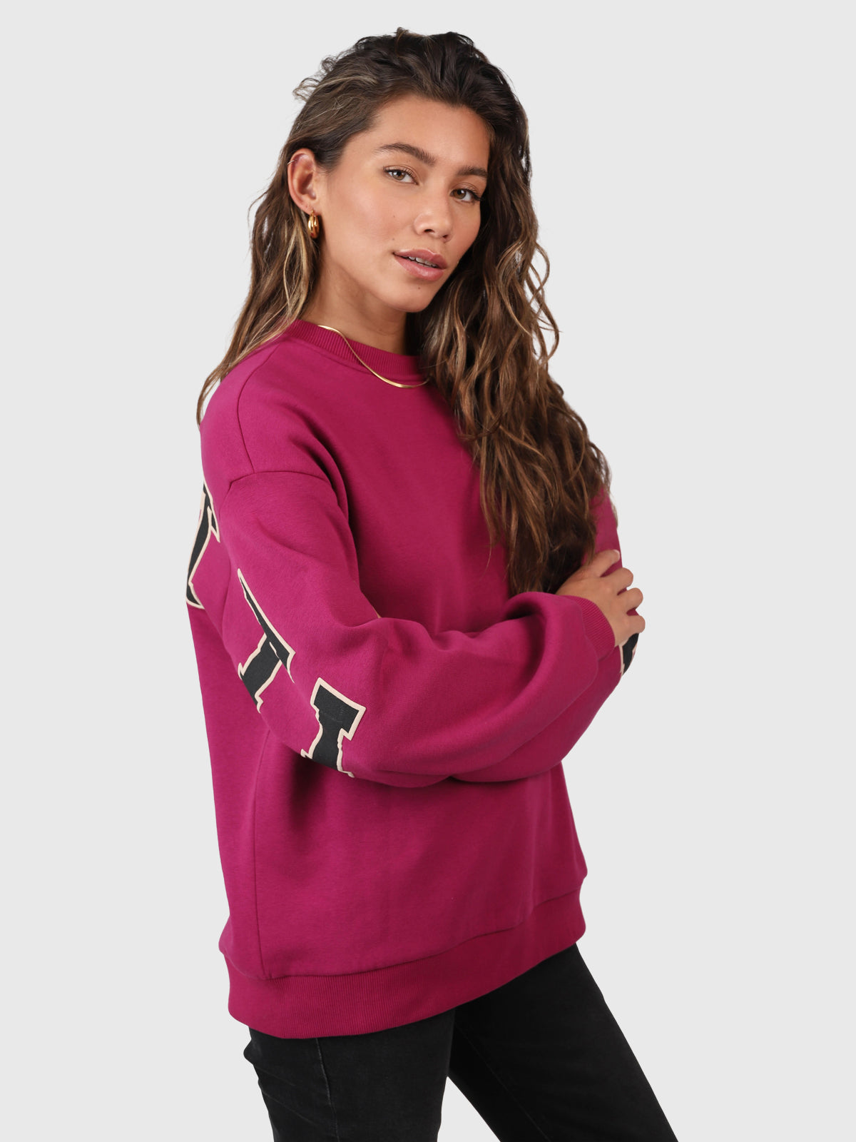 Alm Damen Sweatshirt | Fuchsia