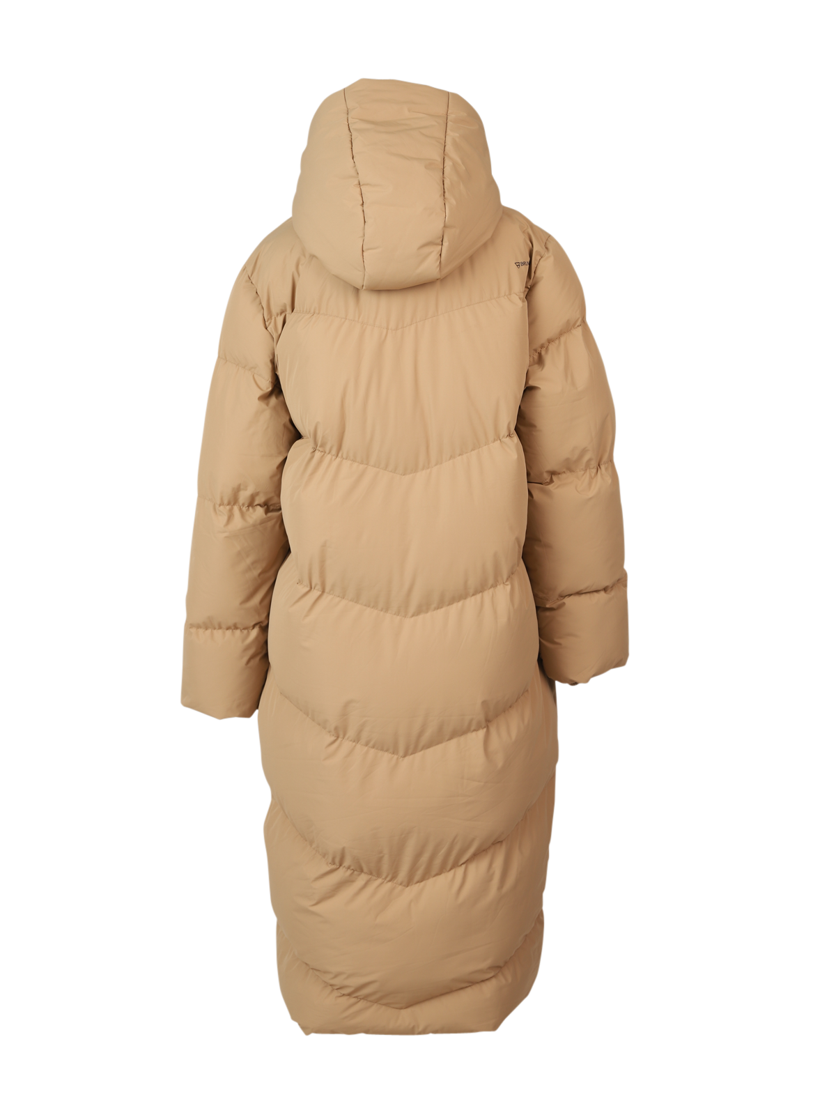 Bigsury Damen Langer Puffer Mantel | Desert