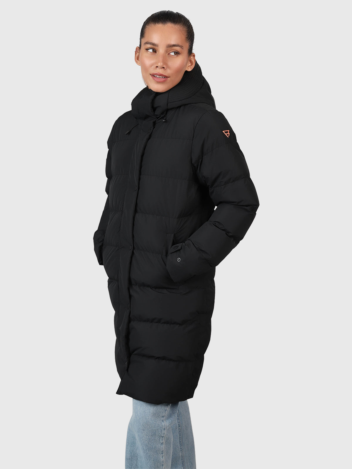 Madwell Damen Puffer Mantel | Schwarz