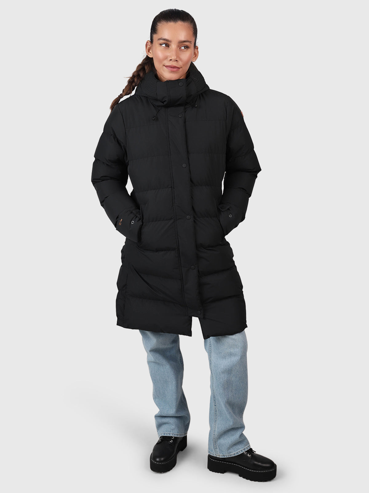 Madwell Damen Puffer Mantel | Schwarz