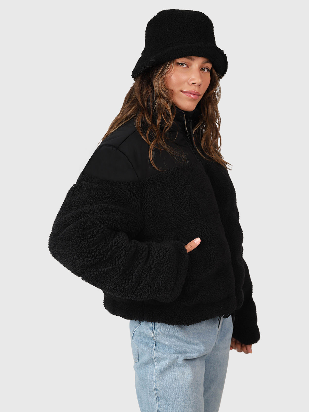 Teddy Dames Teddy Puffer Jas | Zwart