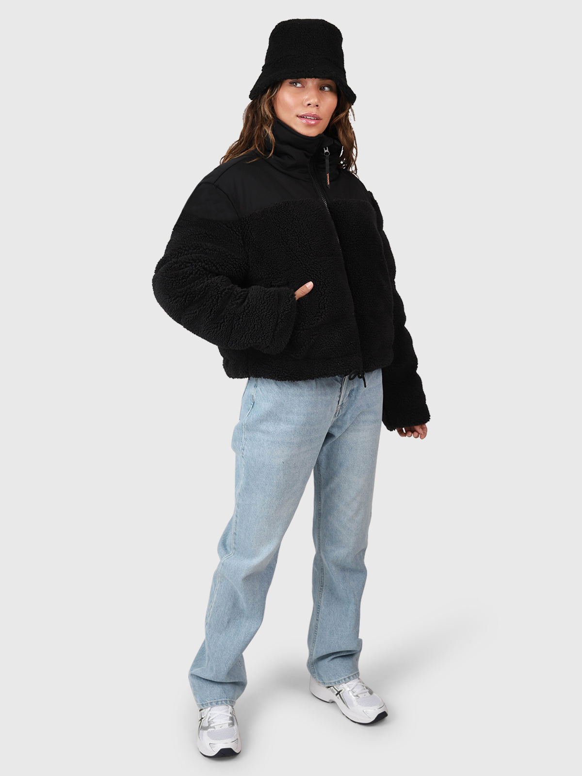 Teddy Women Teddy Puffer Jacket | Black