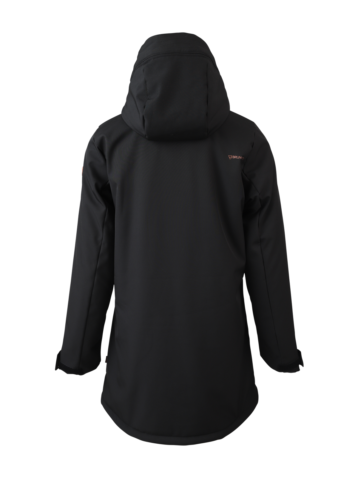 Melle Dames Lange Softshell Jas | Zwart