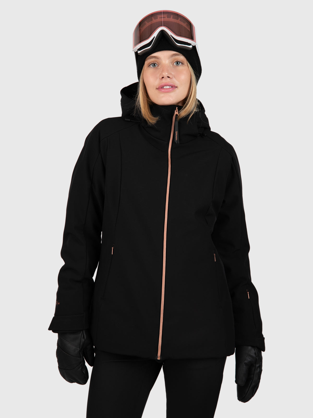 Aria Dames Softshell Ski Jas | Zwart