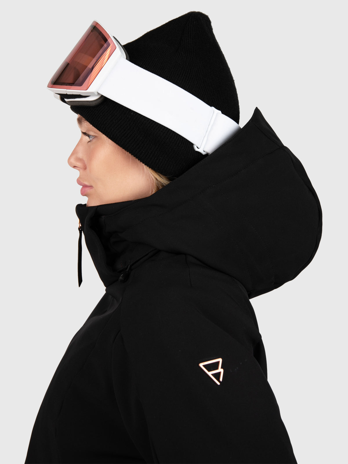 Aria Dames Softshell Ski Jas | Zwart