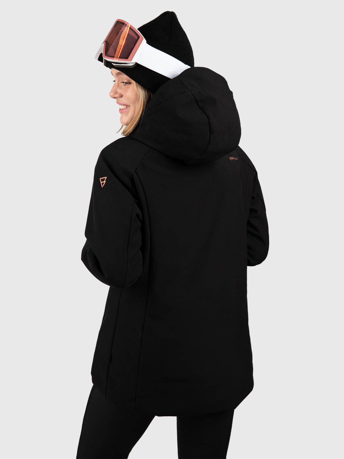 Aria Damen Softshell Skijacke | Schwarz