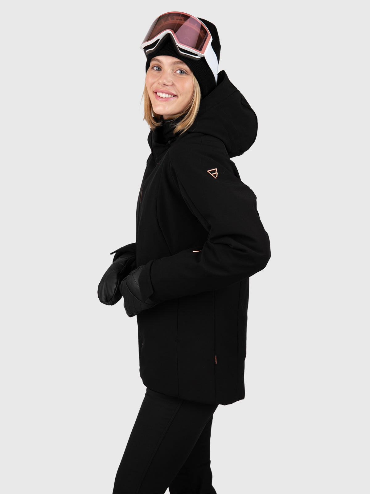 Aria Dames Softshell Ski Jas | Zwart