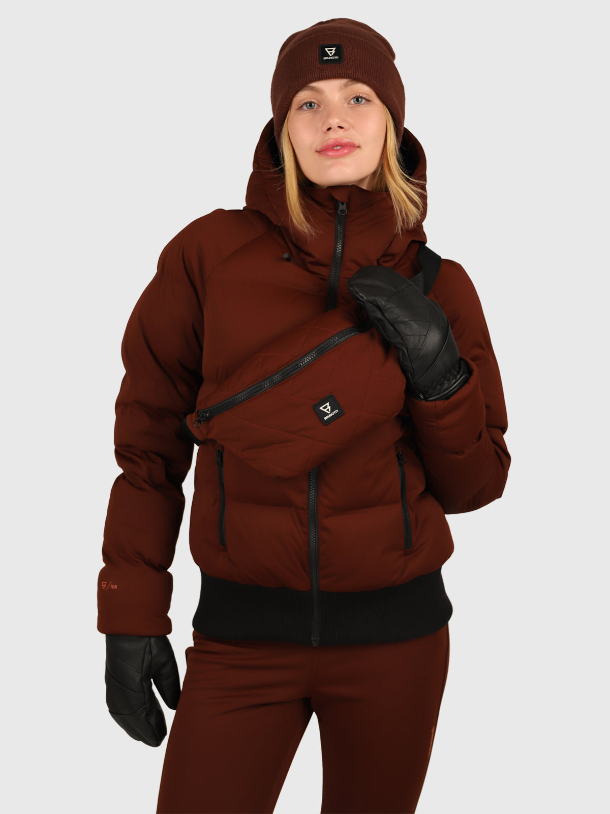 Firecrown Dames Puffer Ski Jas | Port