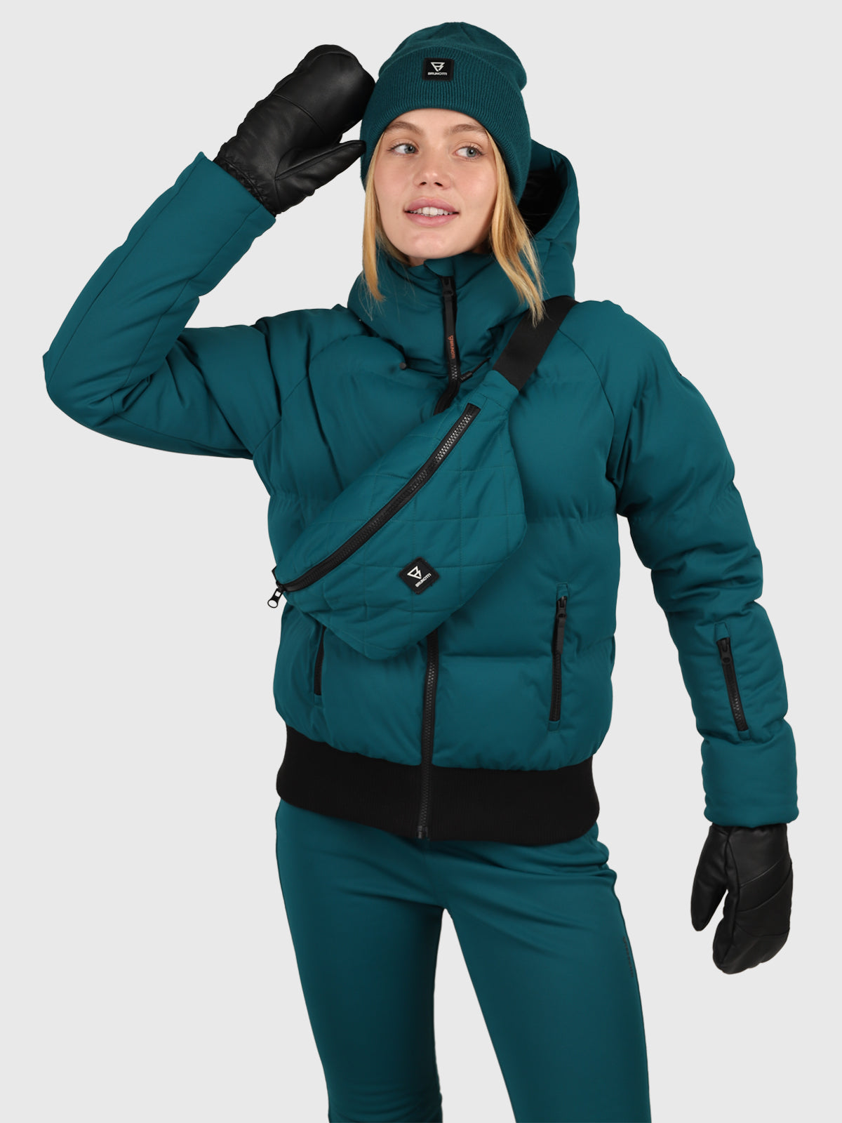 Firecrown Damen Puffer Skijacke | Evergreen