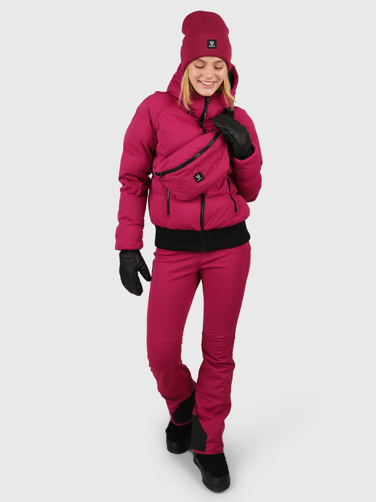 Firecrown Dames Puffer Ski Jas | Fuchsia