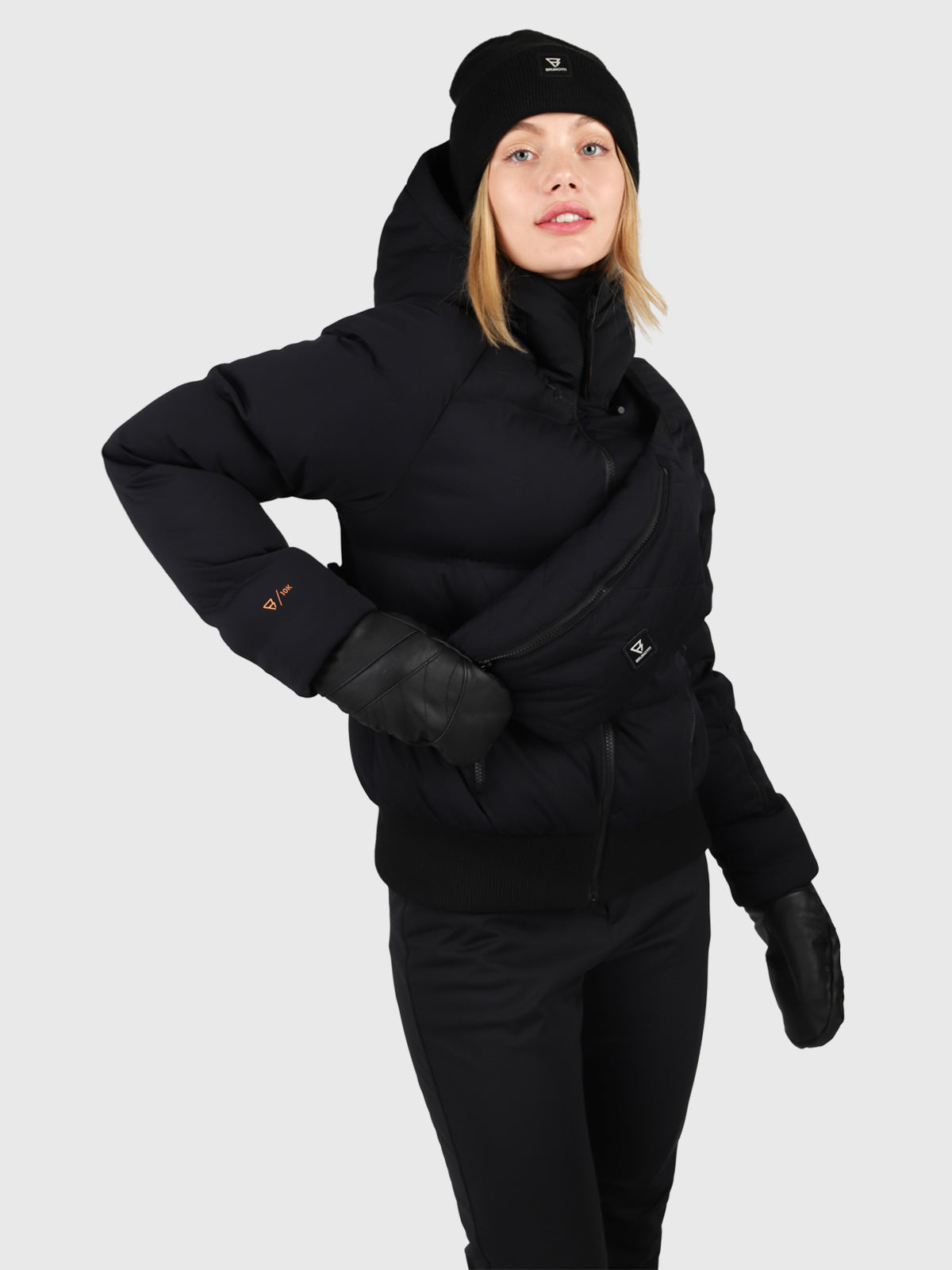 Firecrown Damen Puffer Skijacke | Schwarz