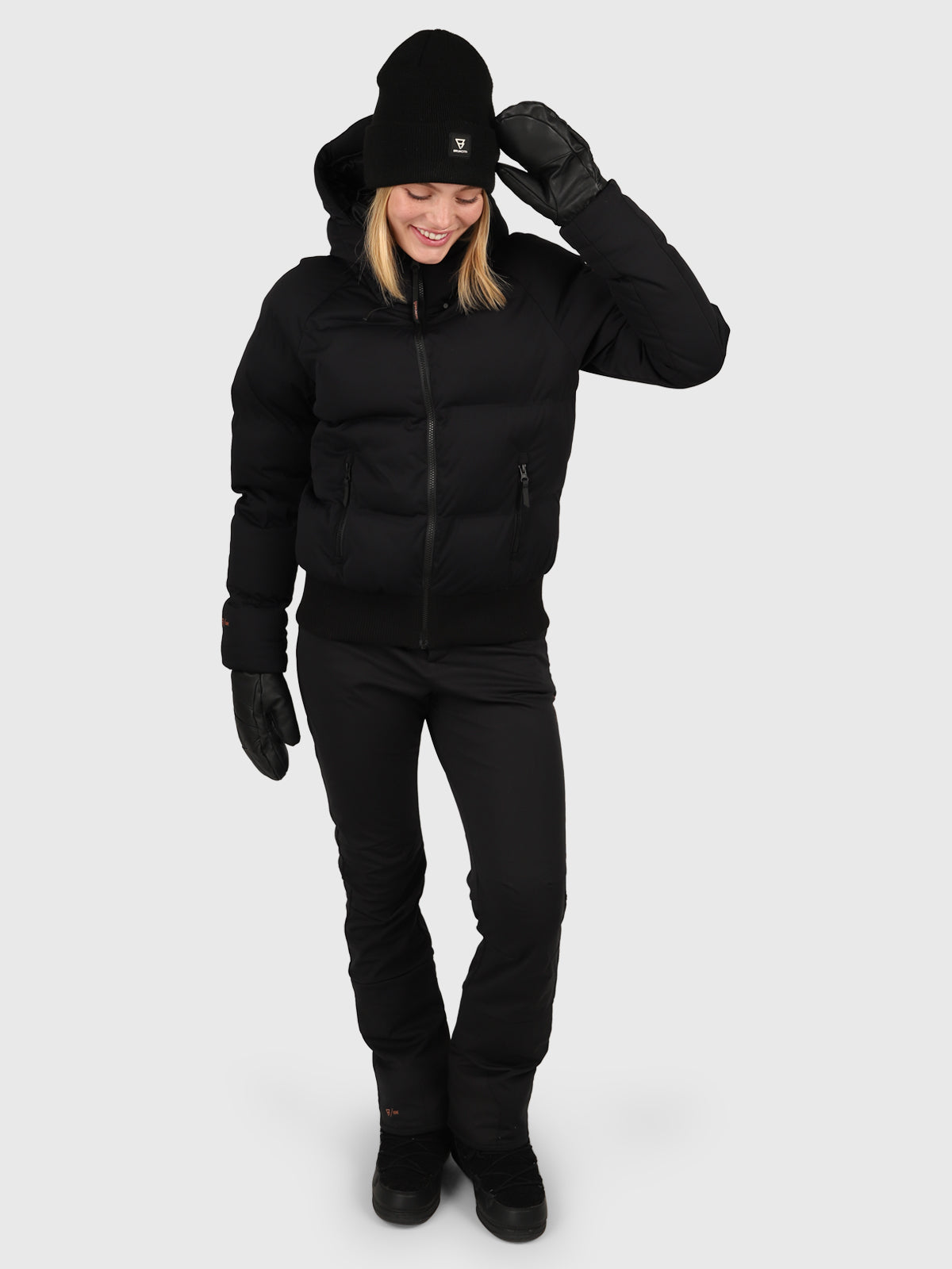 Firecrown Dames Puffer Ski Jas | Zwart