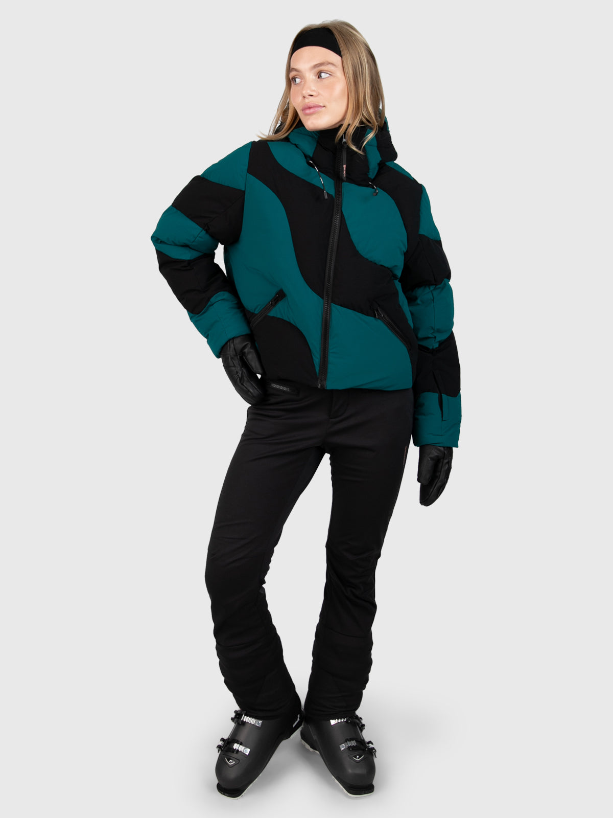 Maryski Women Puffer Snow Jacket | Evergreen