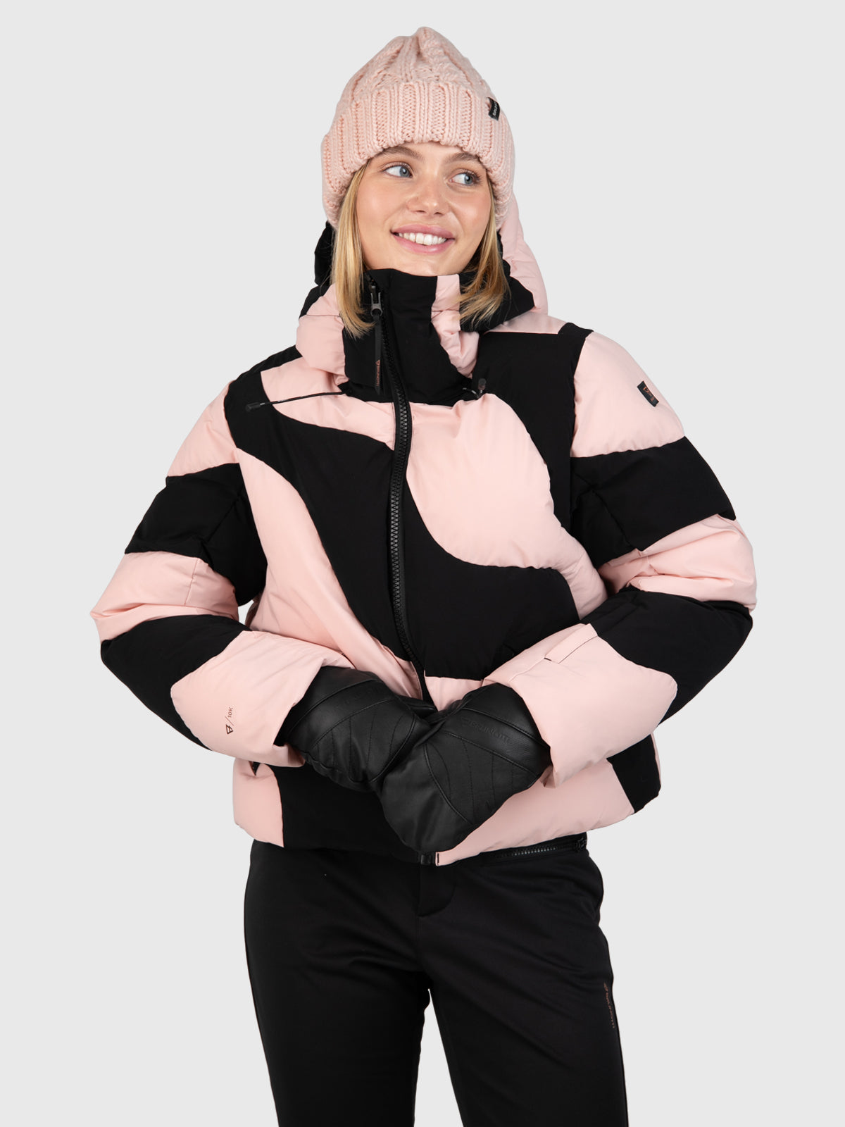 Maryski Women Puffer Snow Jacket | Soft Pink