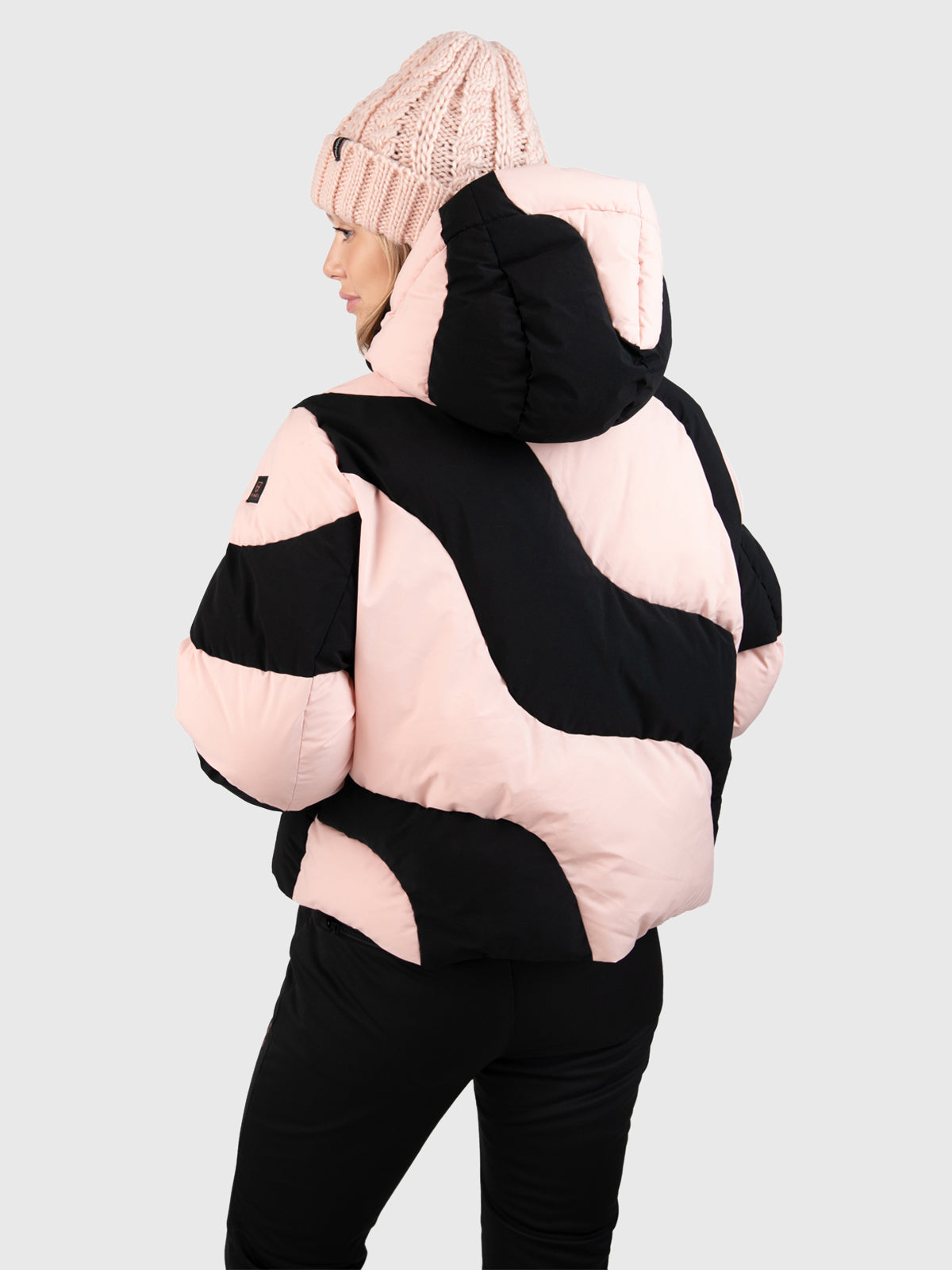 Maryski Dames Puffer Ski Jas | Soft Pink