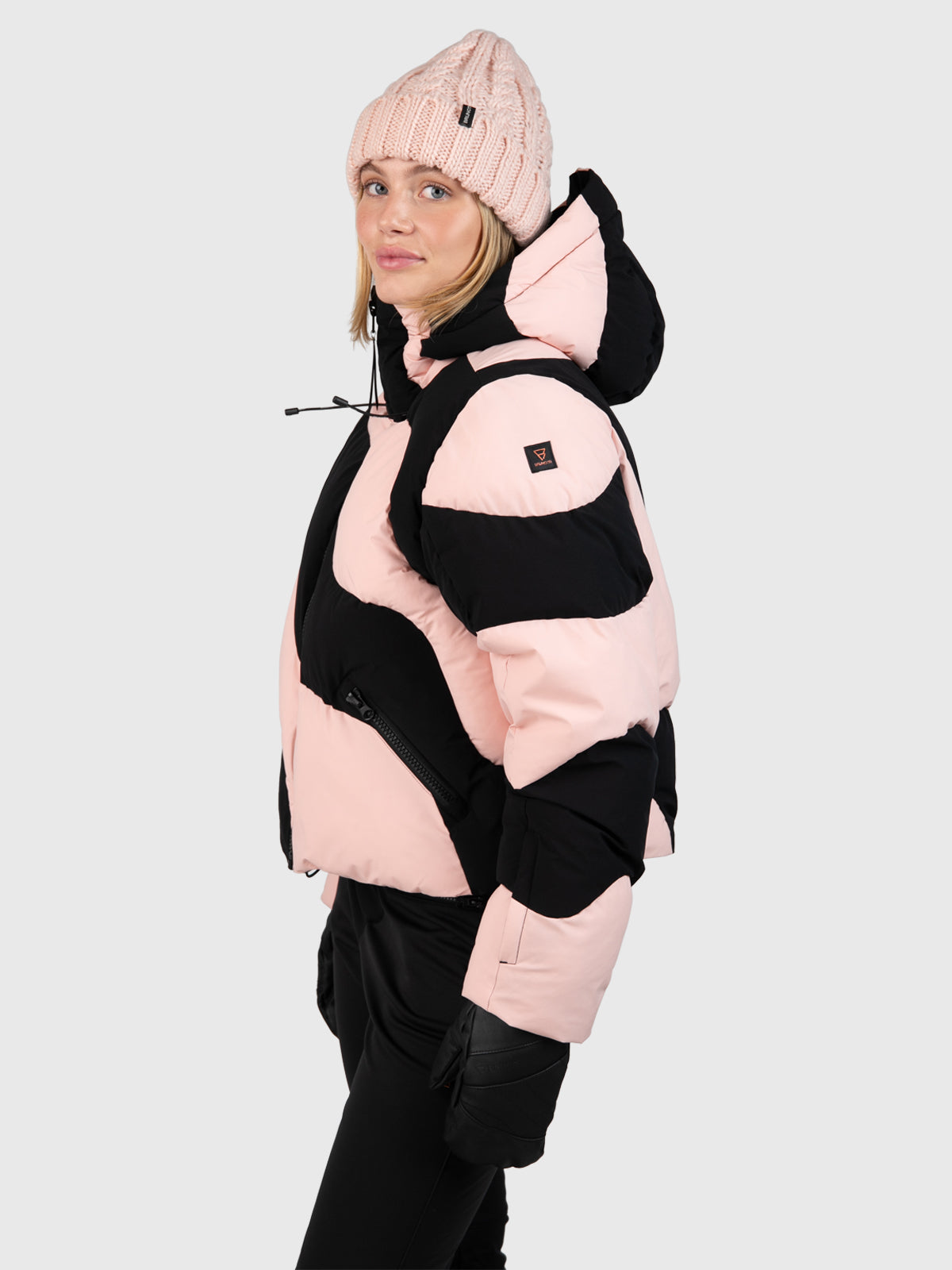 Maryski Dames Puffer Ski Jas | Soft Pink