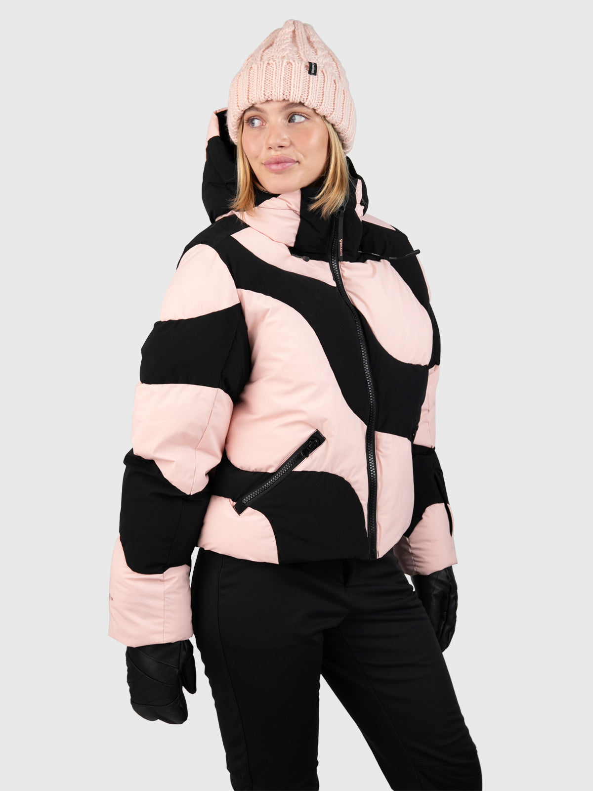 Maryski Dames Puffer Ski Jas | Soft Pink