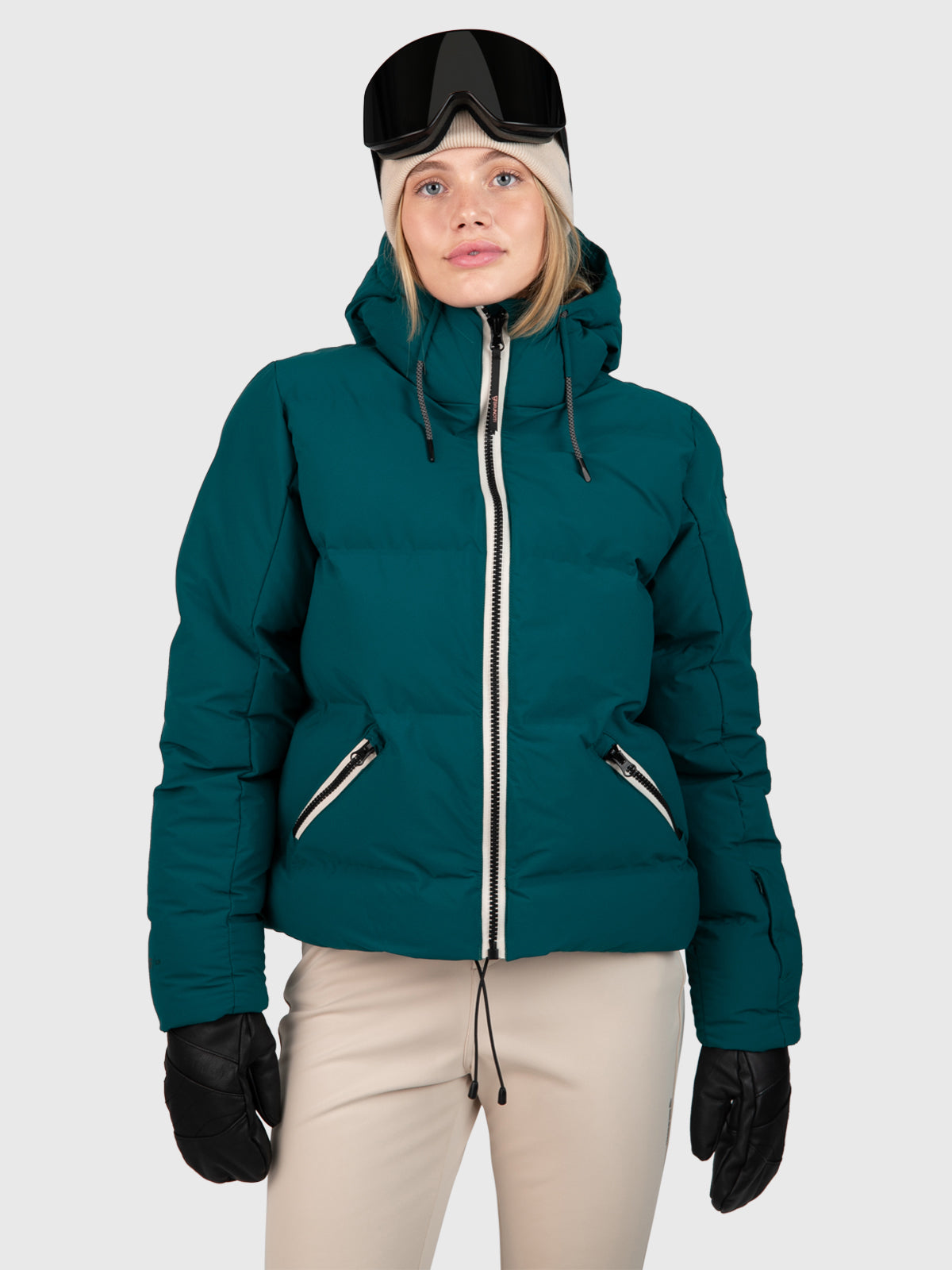 Cypress Damen Puffer Skijacke | Evergreen