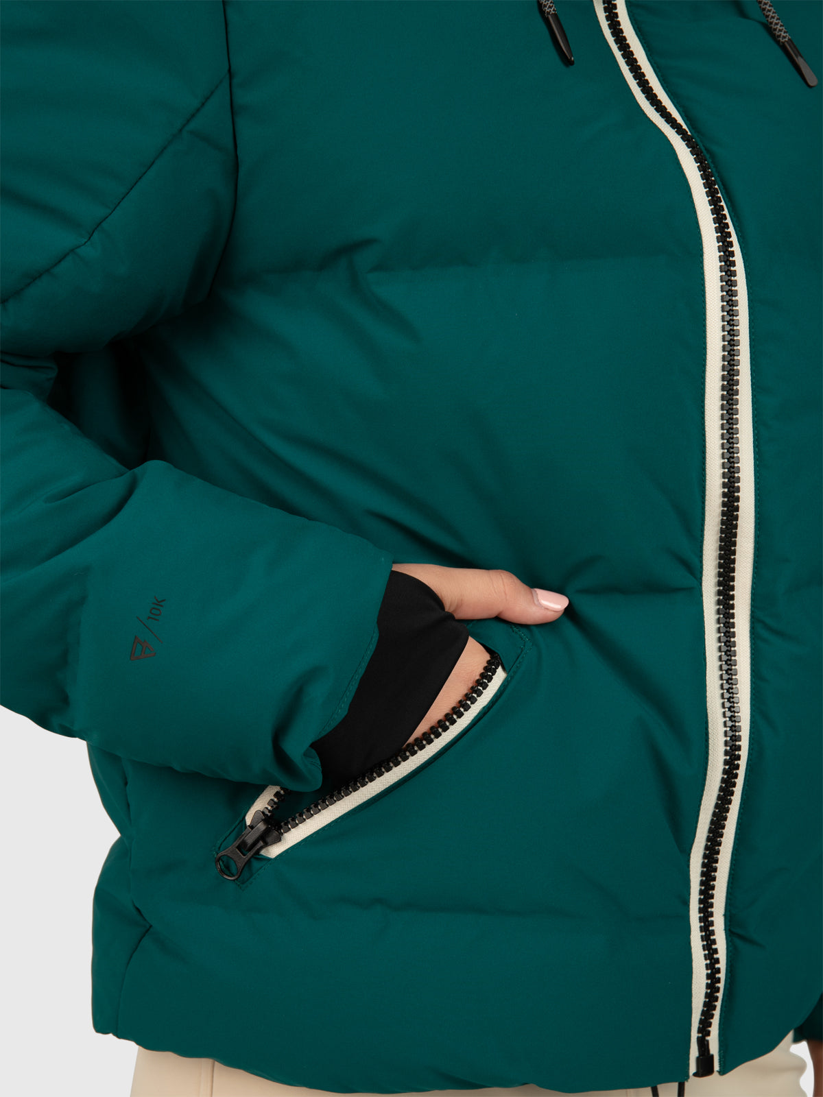 Cypress Dames Puffer Ski Jas | Evergreen