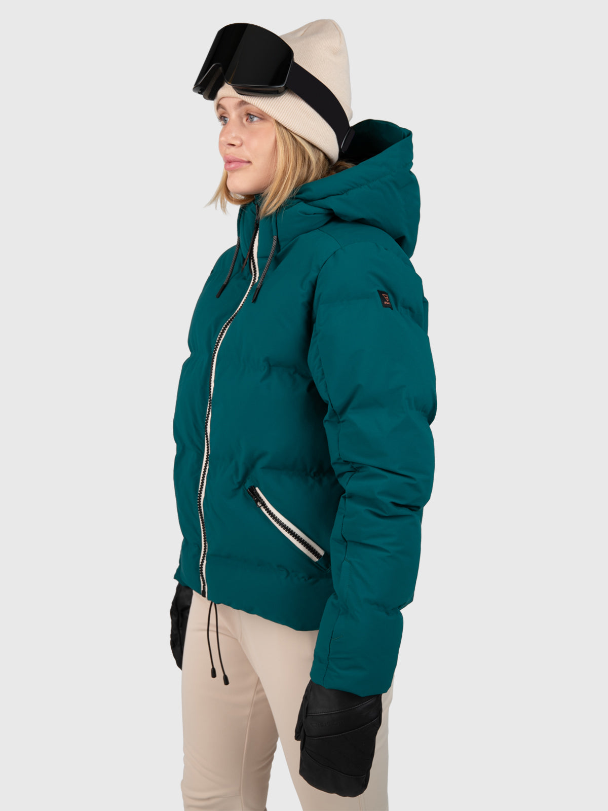 Cypress Damen Puffer Skijacke | Evergreen