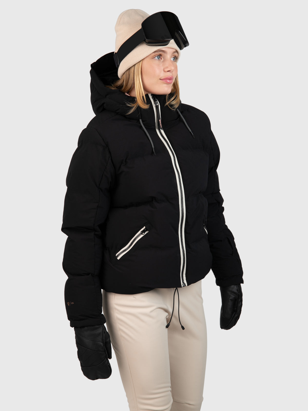 Cypress Damen Puffer Skijacke | Schwarz