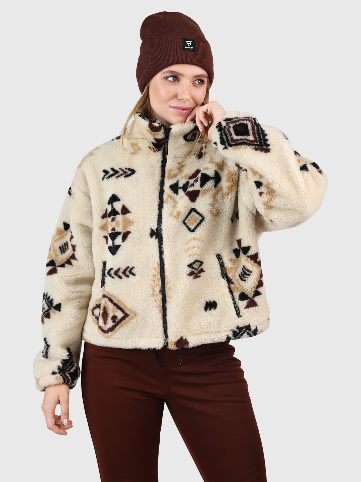 Nevea-Nordic Damen Teddy Fleece Jacke | Canvas