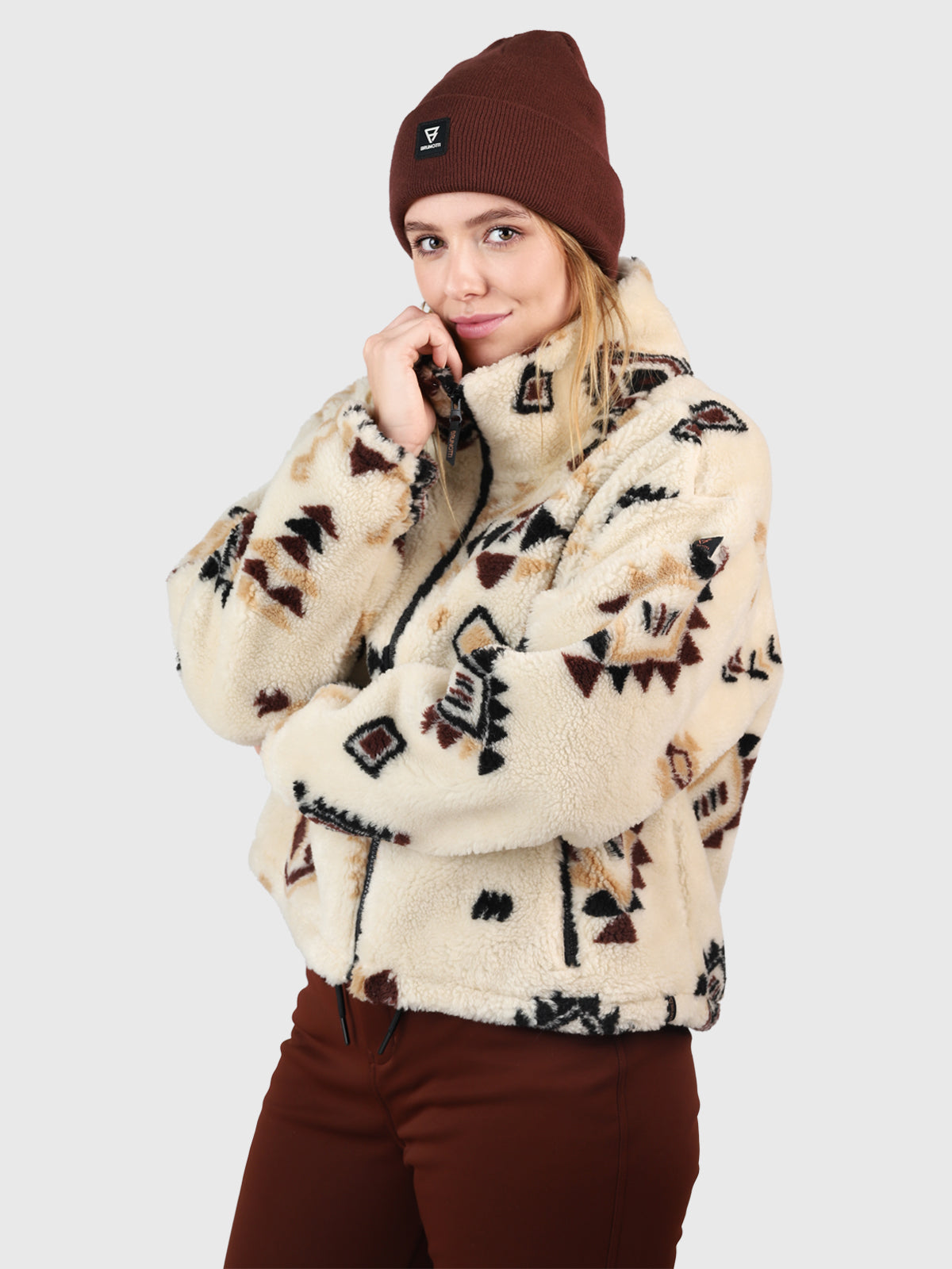 Nevea-Nordic Damen Teddy Fleece Jacke | Canvas